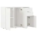Buffet Blanc brillant 107x35x80,5 cm