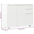 Buffet Blanc brillant 107x35x80,5 cm