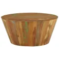Table basse Ø65x31 cm Bois de récupération massif