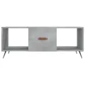 Table basse gris béton 102x50x40 cm bois d'ingénierie
