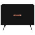 Tables basses 2 pcs noir 50x50x40 cm bois d'ingénierie