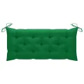 Banc de jardin pliable avec coussin 118 cm Bambou