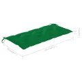 Banc de jardin pliable avec coussin 118 cm Bambou