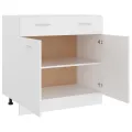Armoire de plancher à tiroir Blanc 80x46x81,5 cm Aggloméré