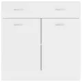 Armoire de plancher à tiroir Blanc 80x46x81,5 cm Aggloméré
