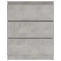 Buffet Gris béton 60x35x76 cm Bois d'ingénierie