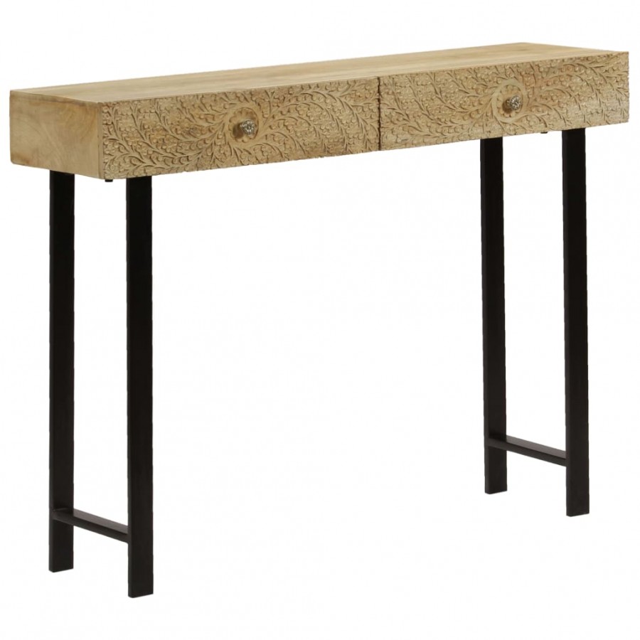 Table console Bois de manguier massif 102 x 30 x 79 cm