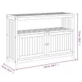 Table console de jardin 110x35x75 cm bois massif d'acacia