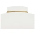 Cadre de lit avec 2 tiroirs blanc bois de pin massif 90x200 cm