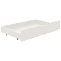 Cadre de lit avec 2 tiroirs blanc bois de pin massif 90x200 cm