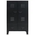 Garde-robe Métal de style industriel 67 x 35 x 107 cm Noir
