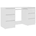 Bureau Blanc 140x50x77 cm Bois d'ingénierie