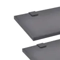 Meuble de salle de bain 11 pcs avec lavabo et robinet Noir