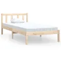 Cadre de lit bois de pin massif 90x200 cm