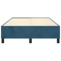 cadre de lit Bleu foncé 120x200 cm Velours
