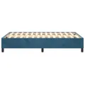 cadre de lit Bleu foncé 120x200 cm Velours