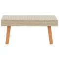 Table basse de jardin Résine tressée Beige