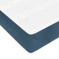 cadre de lit et matelas Bleu foncé 180x200cm Velours