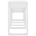 Tables gigognes 3 pcs Blanc brillant Bois d'ingénierie