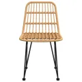 Chaises de jardin 2 pcs 48x62x84 cm Résine tressée