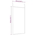 Miroir de porte Noir 40x80 cm Verre et aluminium
