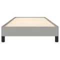 Cadre de lit Gris clair 100x200 cm Tissu