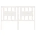 Tête de lit Blanc 145,5x4x100 cm Bois massif de pin