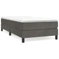 cadre de lit Gris foncé 100x200 cm Velours