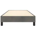 cadre de lit Gris foncé 100x200 cm Velours
