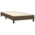 cadre de lit avec matelas Marron foncé 100x200 cm