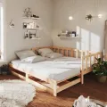 Lit coulissant 2x(90x200) cm Bois de pin massif
