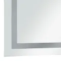 Miroir à LED pour salle de bains et capteur tactile 60x80 cm