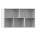 Bibliothèque/Buffet Blanc 50x25x80 cm Aggloméré