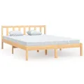 Cadre de lit bois de pin massif 160x200 cm
