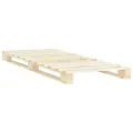 Cadre de lit de palette Bois de pin massif 90 x 200 cm