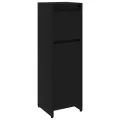 Armoire de salle de bain Noir 30x30x95 cm Aggloméré