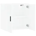 Armoire murale blanc 60x31x60 cm bois d'ingénierie