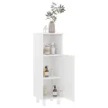Armoire de salle de bain Blanc brillant 30x30x95 cm Aggloméré