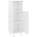 Armoire de salle de bain Blanc brillant 30x30x95 cm Aggloméré