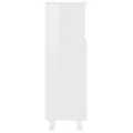 Armoire de salle de bain Blanc brillant 30x30x95 cm Aggloméré
