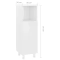 Armoire de salle de bain Blanc brillant 30x30x95 cm Aggloméré