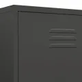 Garde-robe Anthracite 90x50x180 cm Acier