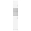 Armoire de salle de bain Blanc 32x25,5x190 cm Aggloméré