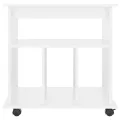 Armoire à roulettes Blanc 60x45x60 cm Aggloméré