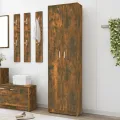Garde-robe couloir Chêne fumé 55x25x189 cm Bois d'ingénierie
