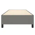 cadre de lit Gris foncé 100x200 cm Tissu