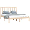 Cadre de lit Bois de pin massif 140x200 cm