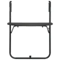 Table de balcon Marron 60x64x83,5 cm Plastique Aspect de rotin