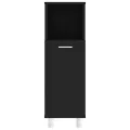 Armoire de salle de bain Noir 30x30x95 cm Aggloméré