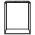 Table console Noir 60x35x75 cm Verre trempé